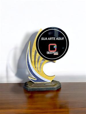 TROFÉU VÔLEI MDF PERSONALIZADO PERSONALIZADA Pintura UV CORTE LASER 